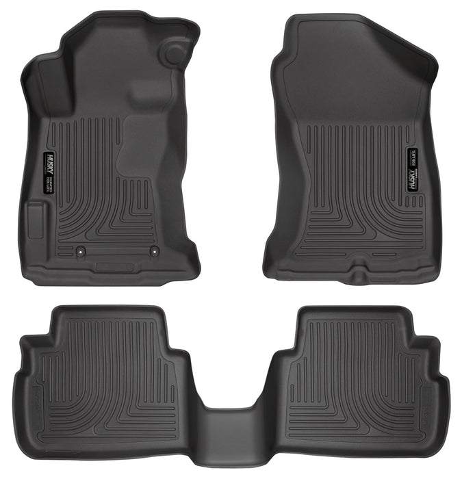 Husky Liners 99661 Weatherbeater-Front/2nd Seat Floor Liners for Select Subaru Crosstrek, Subaru Impreza