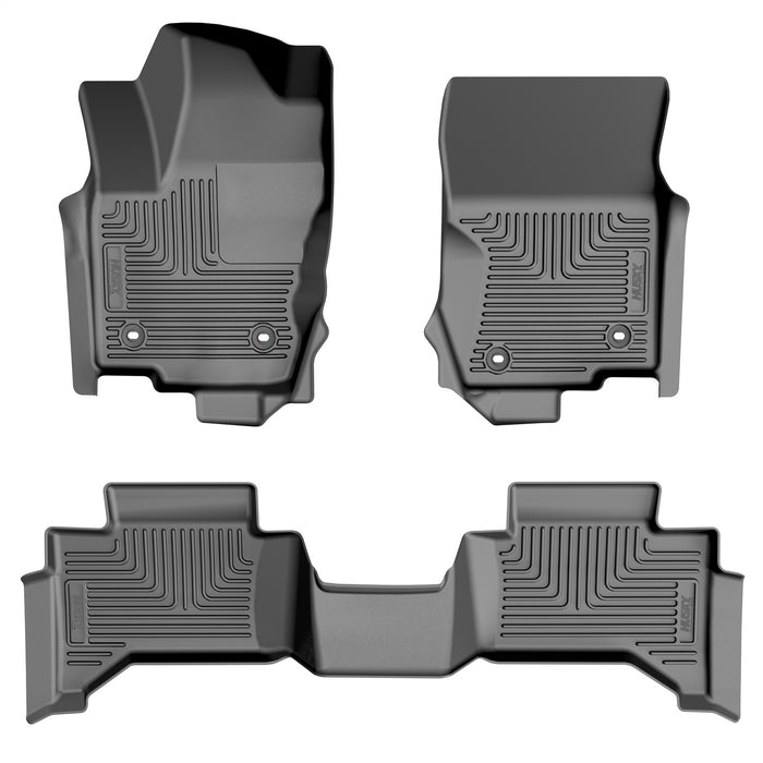 Husky Liners 99861 Weatherbeater-Front/2nd Seat Floor Liners for Select Lexus GX550, Toyota Land Cruiser