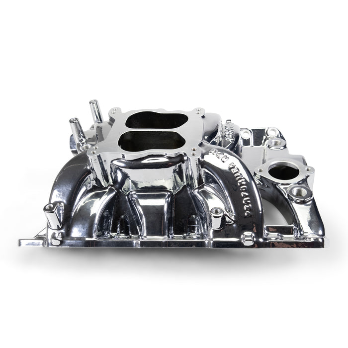 Edelbrock 7156-CP Performer RPM Pontiac 326-455 Intake Manifold, Chrome Plasma Finish - Truck Part Superstore