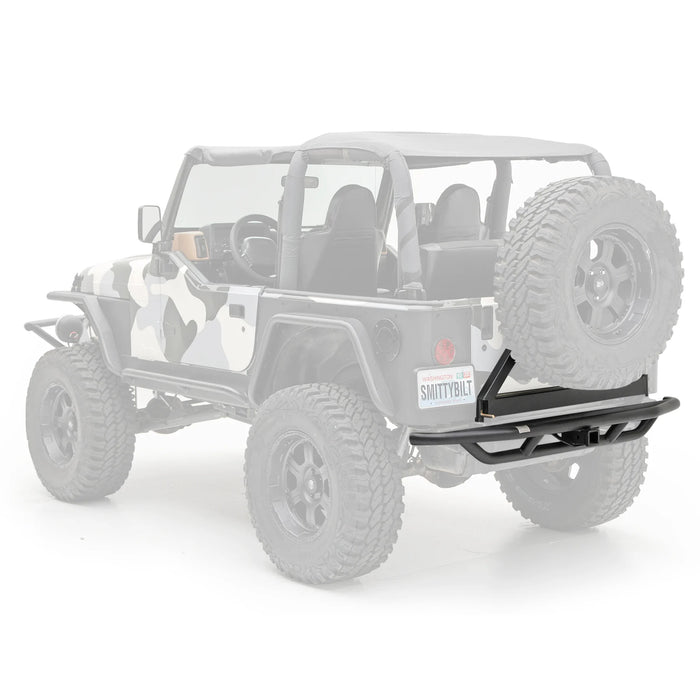 Smittybilt 76621-01 SRC Rear Bumper 87-06 Wrangler YJ/TJ/LJ Black Smittybilt Bumper Only