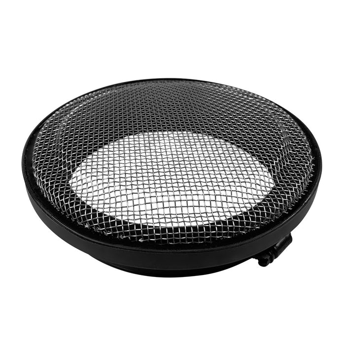 S&B 77-3002-BKJF Turbo Screen 6.0 Inch Black Stainless Steel Mesh W/Stainless Steel Clamp S&B - Truck Part Superstore