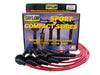 Taylor Cable 77210 8mm Spiro-Pro Ignition Wire Set; Red; Stock; 9.5 in.; OE Spark Plug Boot; - Truck Part Superstore