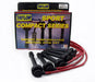 Taylor Cable 77237 8mm Spiro-Pro Ignition Wire Set; Red; Stock; 9.5 in.; OE Spark Plug Boot; - Truck Part Superstore