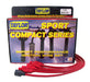 Taylor Cable 77280 8mm Spiro-Pro Ignition Wire Set; Red; Stock; 11.75 in.; 180 Deg. Plug Boot; - Truck Part Superstore