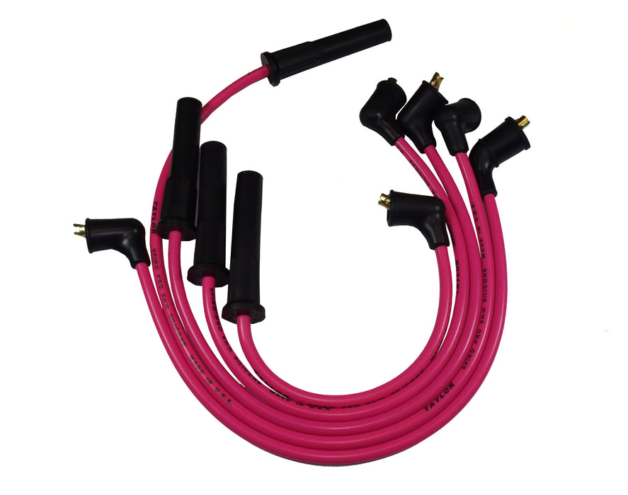Taylor Cable 77722 8mm Spiro-Pro custom 4 cyl hot pink - Truck Part Superstore
