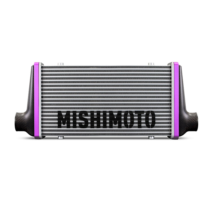 Mishimoto MMINT-UCF-M4B-S-BK MMINT-UCF, Matte Tanks, 450mm Black Core, Straight, Black Anodized V-Band - Truck Part Superstore
