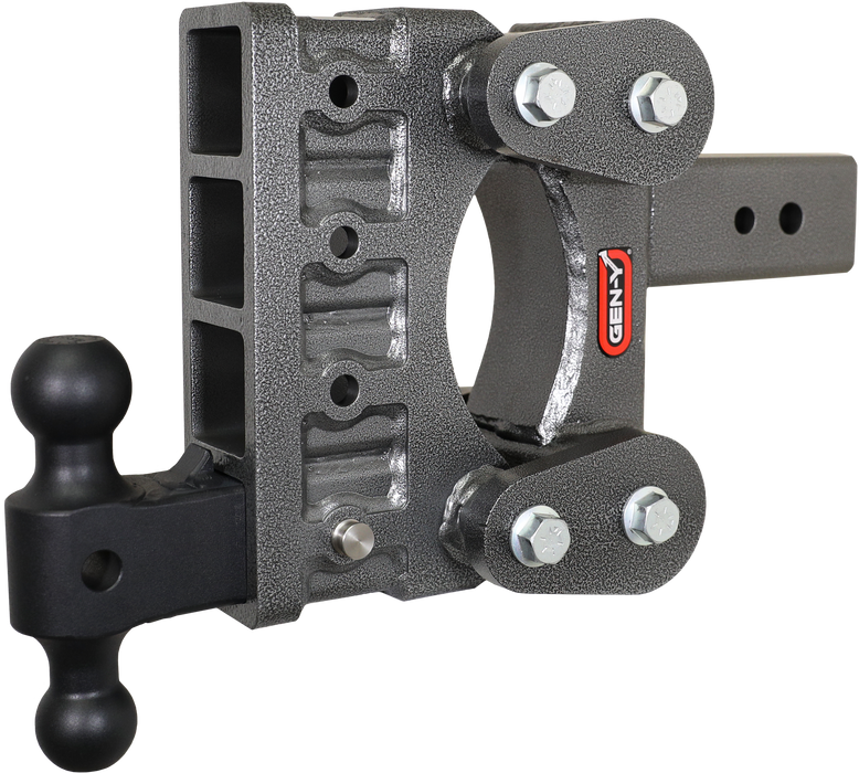 GEN-Y Hitch GH-1814 The BOSS TORSION-FLEX 3" Shank 6" Drop 2.4K TW 21K Hitch & GH-061 Dual-Ball - Truck Part Superstore