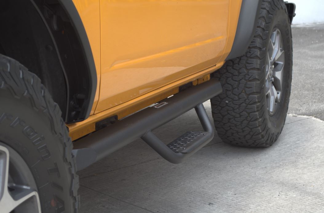 Go Rhino D224131T Drop down hoop step design is ideal for lifted vehicles or larger tires - Truck Part Superstore