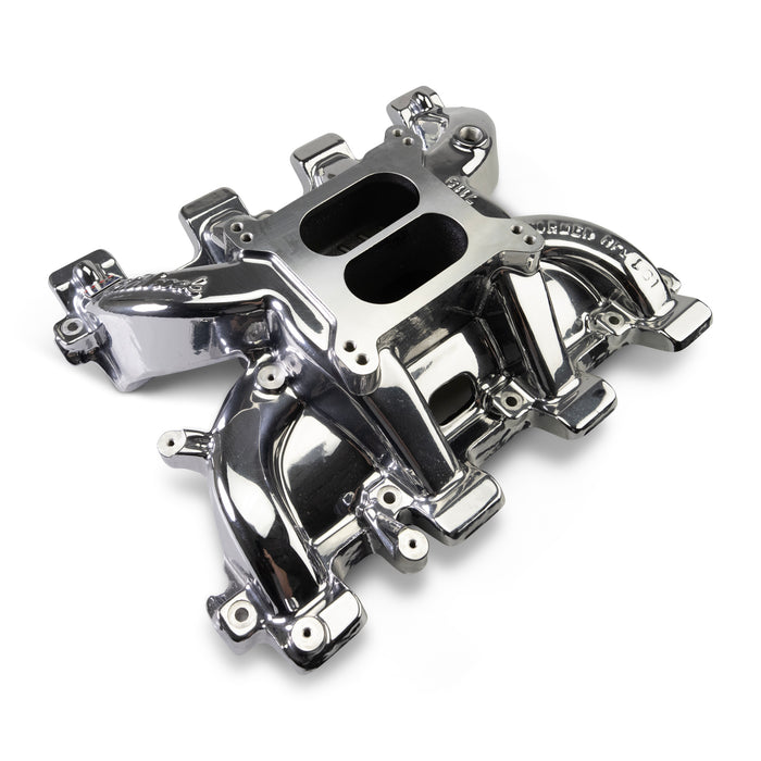 Edelbrock 71187-CP Performer RPM Small Block Chevy LS1 Intake Manifold Only, Chrome Plasma finish - Truck Part Superstore