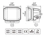 Go Rhino 750700321SCS Available in spot or flood optics, these lights emit a bright white 5700K beam. - Truck Part Superstore