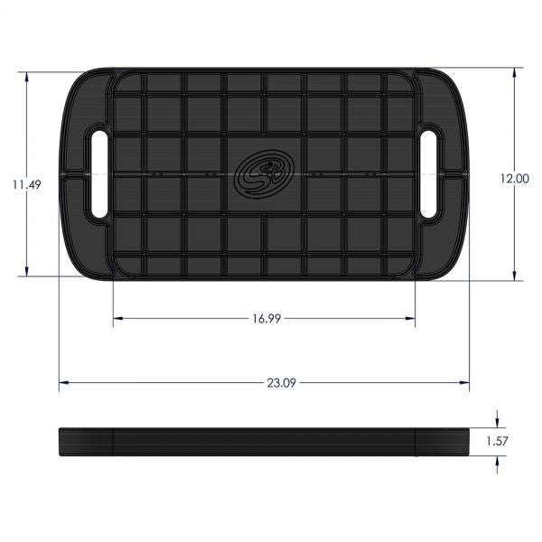 S&B 80-1002L-BKJF Tool Tray Silicone Large Color Blue S&B - Truck Part Superstore