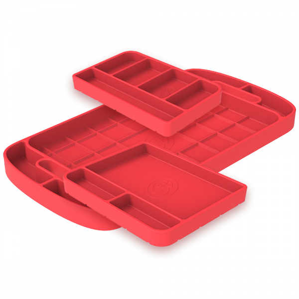 S&B 80-1003-BKJF Tool Tray Silicone 3 Piece Set Color Pink S&B - Truck Part Superstore