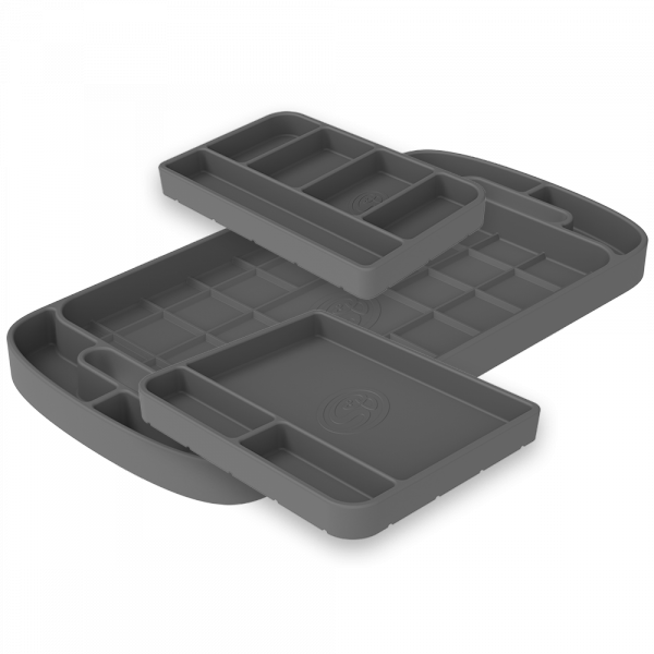S&B 80-1004-BKJF Tool Tray Silicone 3 Piece Set Color Charcoal S&B - Truck Part Superstore