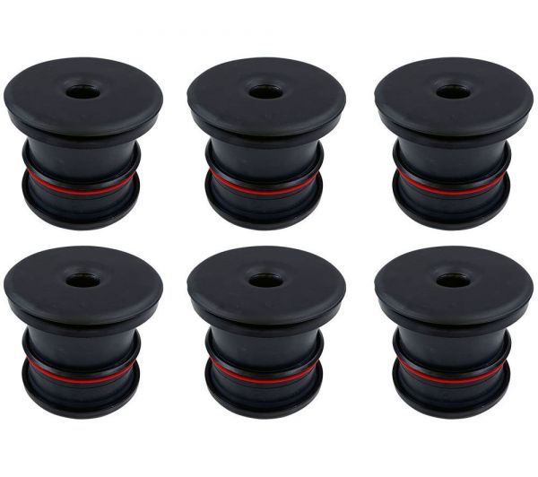 S&B 81-1002-BKJF Silicone Body Mount Kit For 08-16 Ford F-250/F-350 Powerstroke 6.4L/6.7L Reg/Extend Cab 6 Pc S&B - Truck Part Superstore