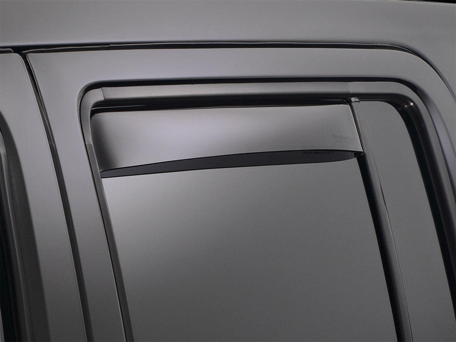 Weathertech 81729 Rear Side Window Deflectors, Dark Smoke - Truck Part Superstore