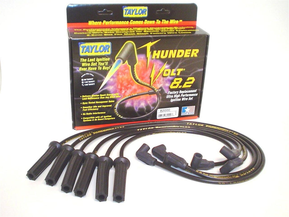 Taylor Cable 82000 ThunderVolt 8.2mm Ignition Wire Set - Truck Part Superstore