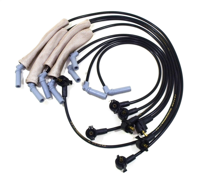 Taylor Cable 82023 ThunderVolt 8.2mm Ignition Wire Set; Black; Stock; 9.5 in.; OE Spark Plug Boot; - Truck Part Superstore