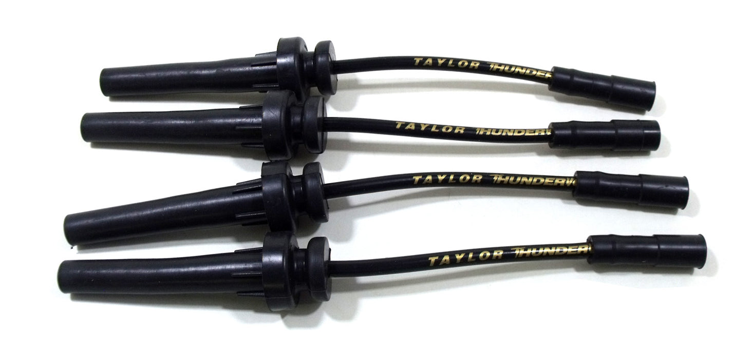 Taylor Cable 82027 ThunderVolt 8.2mm Ignition Wire Set; Black; Stock; 9.5 in.; OE Spark Plug Boot; - Truck Part Superstore