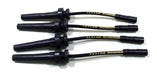 Taylor Cable 82027 ThunderVolt 8.2mm Ignition Wire Set; Black; Stock; 9.5 in.; OE Spark Plug Boot; - Truck Part Superstore