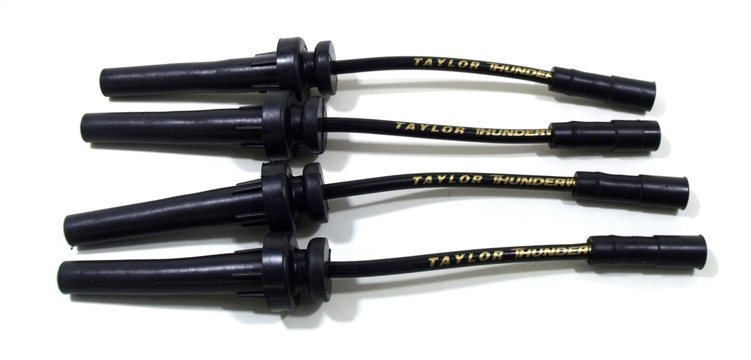 Taylor Cable 82027 ThunderVolt 8.2mm Ignition Wire Set; Black; Stock; 9.5 in.; OE Spark Plug Boot; - Truck Part Superstore