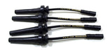 Taylor Cable 82027 ThunderVolt 8.2mm Ignition Wire Set; Black; Stock; 9.5 in.; OE Spark Plug Boot; - Truck Part Superstore