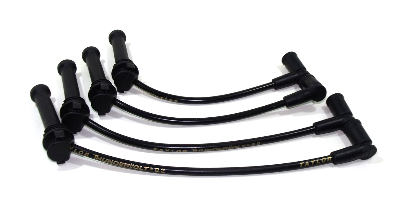 Taylor Cable 82039 ThunderVolt 8.2mm Ignition Wire Set; Black; Stock; 9.5 in.; OE Spark Plug Boot; - Truck Part Superstore