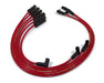 Taylor Cable 82210 ThunderVolt 8.2mm Ignition Wire Set; Red; Stock; 11.75 in.; 180 Deg. Plug Boot; - Truck Part Superstore