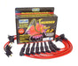 Taylor Cable 82220 ThunderVolt 8.2mm Ignition Wire Set; Red; Stock; 9.5 in.; OE Spark Plug Boot; - Truck Part Superstore