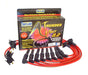 Taylor Cable 82220 ThunderVolt 8.2mm Ignition Wire Set; Red; Stock; 9.5 in.; OE Spark Plug Boot; - Truck Part Superstore