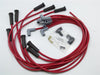 Taylor Cable 82235 ThunderVolt 8.2mm Ignition Wire Set; Red; Stock; 11.75 in.; 180 Deg. Plug Boot; - Truck Part Superstore