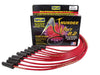 Taylor Cable 82245 ThunderVolt 8.2mm Ignition Wire Set; Red; Stock; 11.75 in.; 180 Deg. Plug Boot; - Truck Part Superstore
