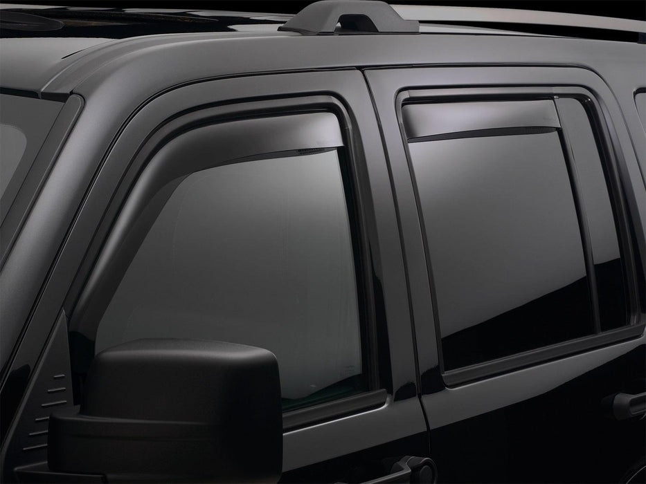 Weathertech 82713 Front&ampRear Side Window Deflectors, Dark Smoke - Truck Part Superstore