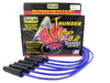 Taylor Cable 82600 ThunderVolt 8.2mm Ignition Wire Set; Blue; Stock; 11.75 in.; 180 Deg. Plug Boot; - Truck Part Superstore