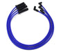 Taylor Cable 82612 ThunderVolt 8.2mm Ignition Wire Set; Blue; Stock; 11.75 in.; 180 Deg. Plug Boot; - Truck Part Superstore