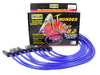 Taylor Cable 82645 ThunderVolt 8.2mm Ignition Wire Set; Blue; Stock; 11.75 in.; 180 Deg. Plug Boot; - Truck Part Superstore
