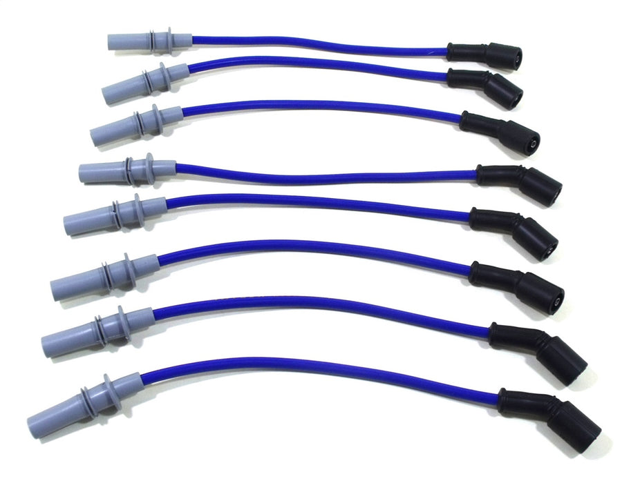 Taylor Cable 82646 ThunderVolt 8.2mm Ignition Wire Set; Blue; Stock; 9.5 in.; OE Spark Plug Boot; - Truck Part Superstore