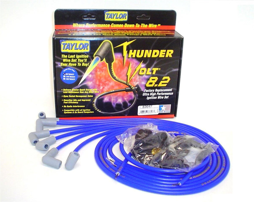 Taylor Cable 83647 ThunderVolt 8.2mm Ignition Wire Set - Truck Part Superstore