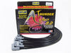 Taylor Cable 84001 ThunderVolt 8.2mm Ignition Wire Set; Spiro-Wound; Custom Fit; 90 deg.; Black; - Truck Part Superstore