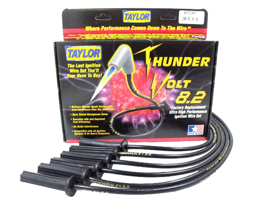 Taylor Cable 84034 ThunderVolt 8.2mm Ignition Wire Set - Truck Part Superstore
