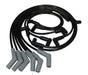 Taylor Cable 84050 ThunderVolt 8.2mm Ignition Wire Set; Spiro-Wound; Custom Fit; 135 deg.; Black; - Truck Part Superstore