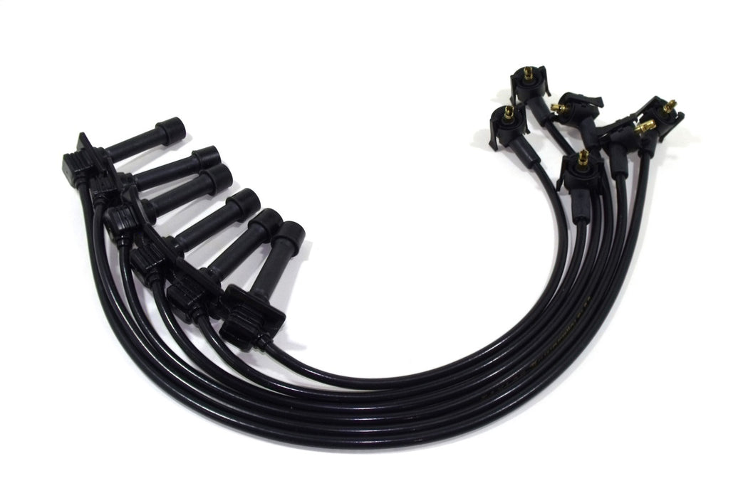 Taylor Cable 84068 ThunderVolt 8.2mm Ignition Wire Set; Black; Stock; 9.5 in.; OE Spark Plug Boot; - Truck Part Superstore