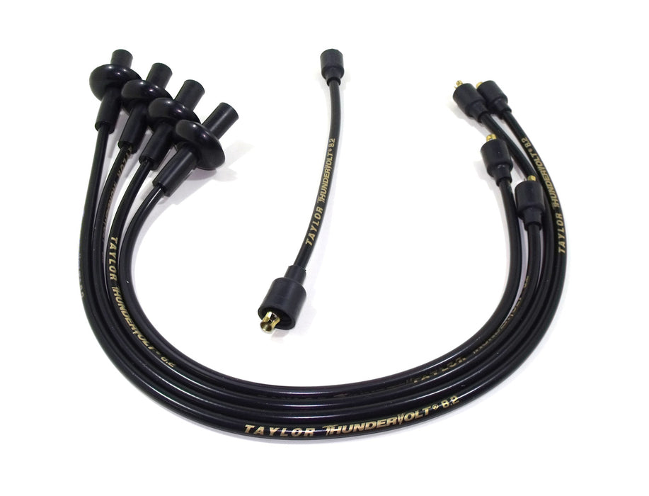 Taylor Cable 84091 ThunderVolt 8.2mm Ignition Wire Set; Black; Stock; 9.5 in.; OE Spark Plug Boot; - Truck Part Superstore