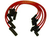 Taylor Cable 84233 ThunderVolt 8.2mm Ignition Wire Set; Red; Stock; 11.75 in.; 180 Deg. Plug Boot; - Truck Part Superstore