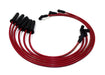 Taylor Cable 84234 ThunderVolt 8.2mm Ignition Wire Set; Red; Stock; 11.75 in.; 180 Deg. Plug Boot; - Truck Part Superstore