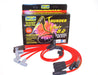 Taylor Cable 84235 ThunderVolt 8.2mm Ignition Wire Set; Spiro-Wound; Custom Fit; 90/180 deg.; Red; - Truck Part Superstore