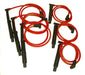 Taylor Cable 84242 ThunderVolt 8.2mm Ignition Wire Set; Red; Stock; 9.5 in.; OE Spark Plug Boot; - Truck Part Superstore