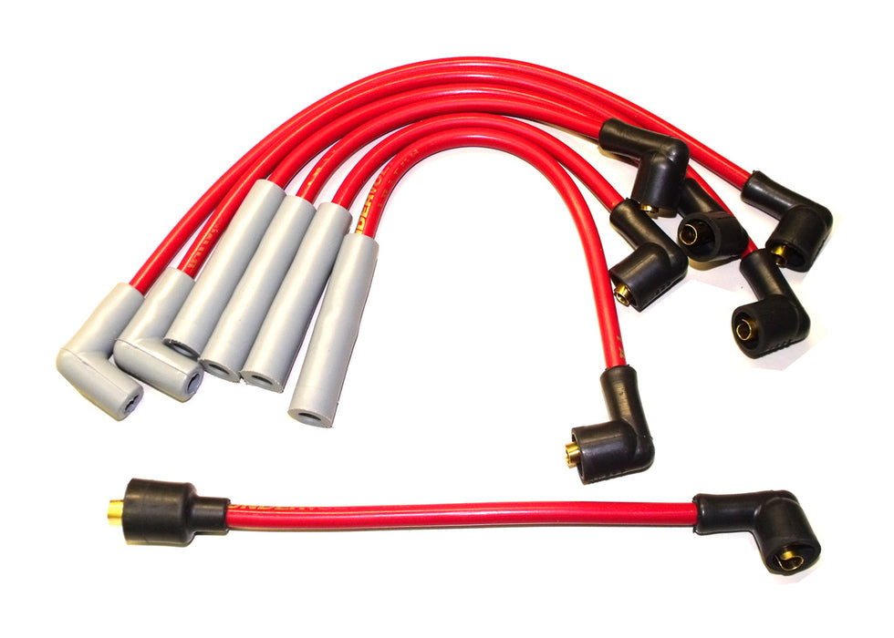 Taylor Cable 84247 ThunderVolt 8.2mm Ignition Wire Set; Spiro-Wound; Custom Fit; 180/90 deg.; Red; - Truck Part Superstore