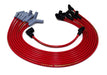 Taylor Cable 84263 ThunderVolt 8.2mm Ignition Wire Set; Spiro-Wound; Custom Fit; 135 deg.; Red; - Truck Part Superstore