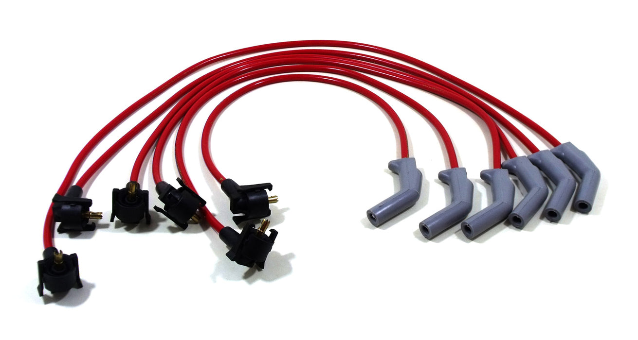 Taylor Cable 84269 ThunderVolt 8.2mm Ignition Wire Set; Spiro-Wound; Custom Fit; 135 deg.; Red; - Truck Part Superstore