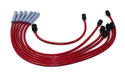 Taylor Cable 84274 ThunderVolt 8.2mm Ignition Wire Set; Red; Stock; 11.75 in.; 180 Deg. Plug Boot; - Truck Part Superstore